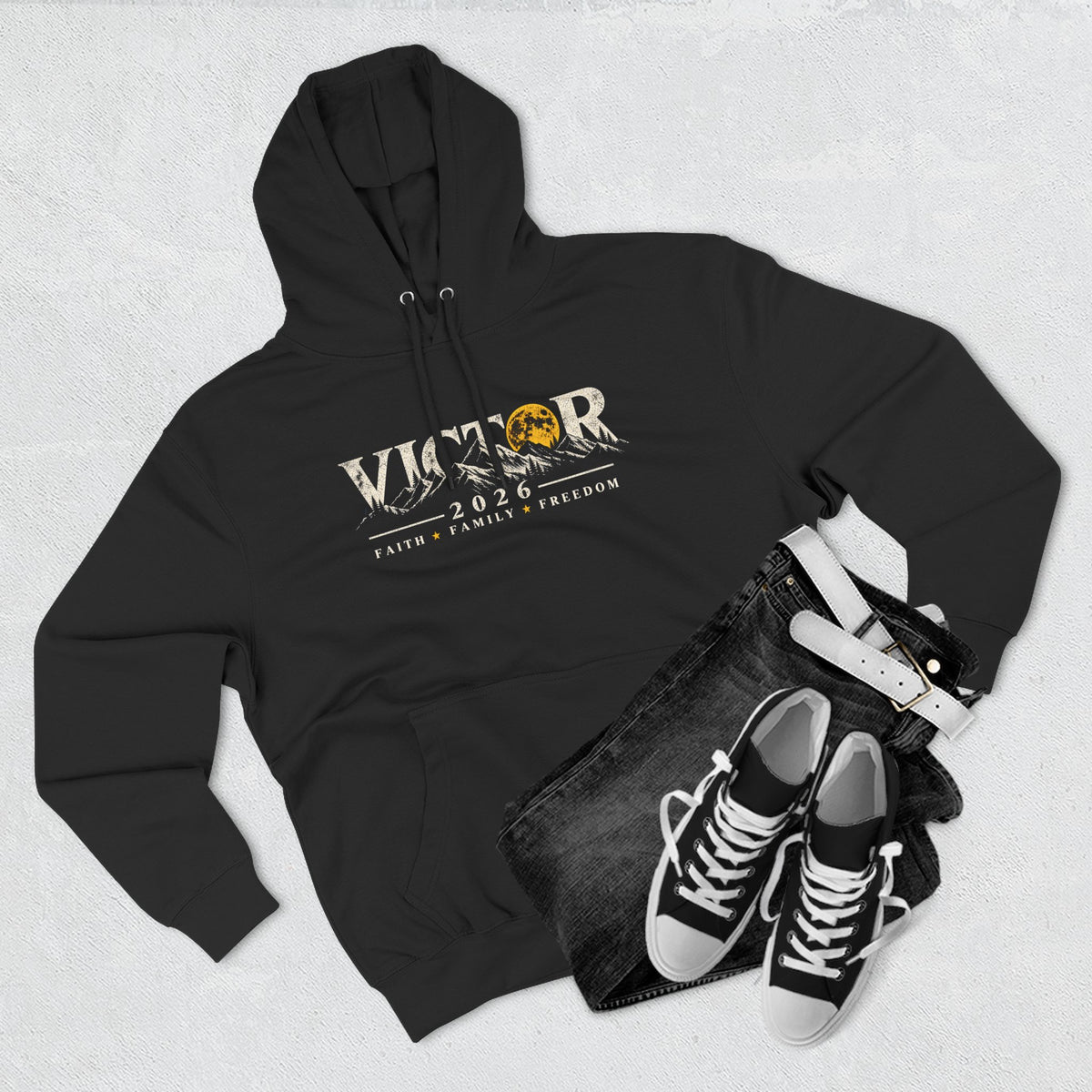 Coloradans for Victor Marx | Victor 2026 Moon & Mountains Hoodie | CFVM | Liberty & Victory Co.