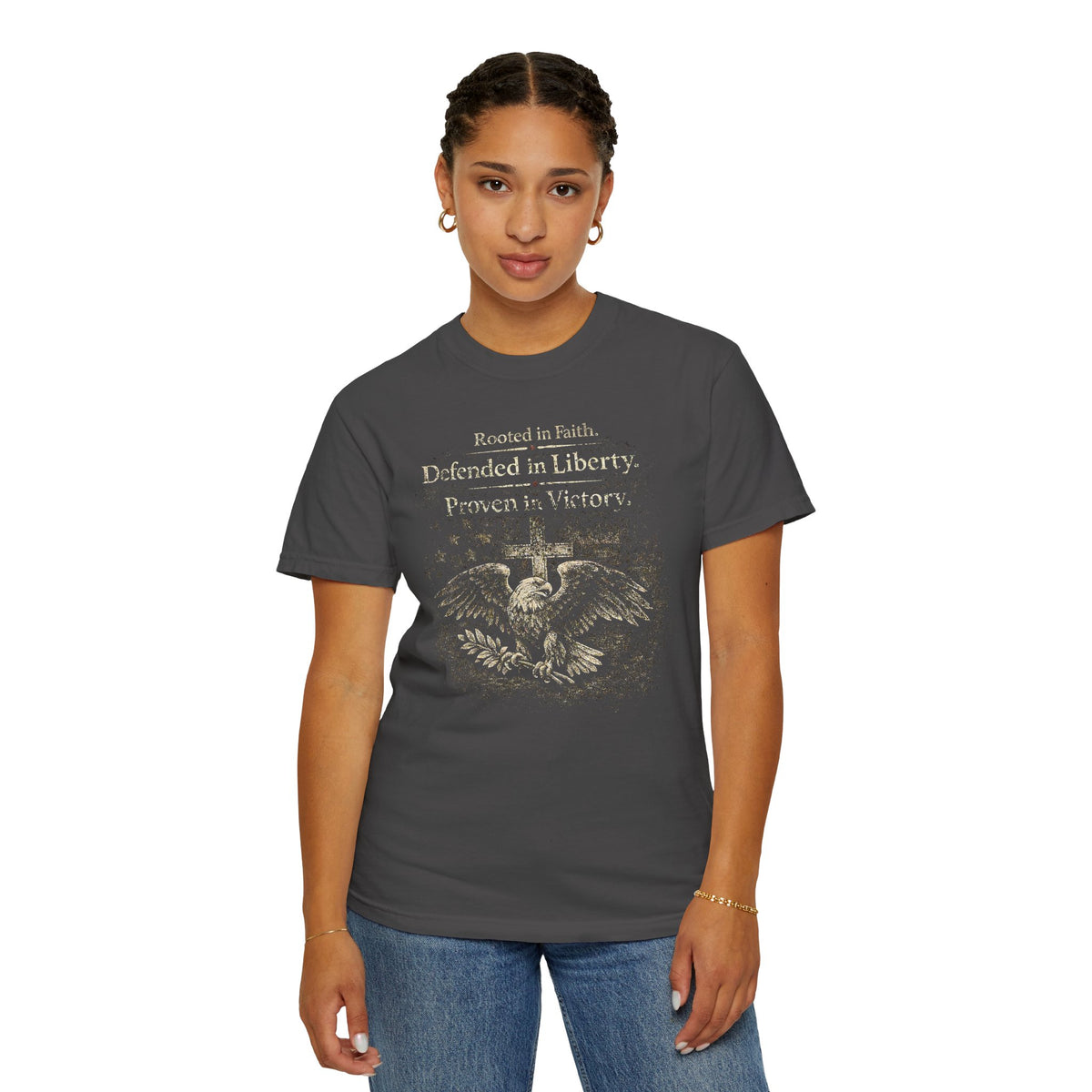 Rooted in Faith Eagle Tee | Christian Patriotic Shirt