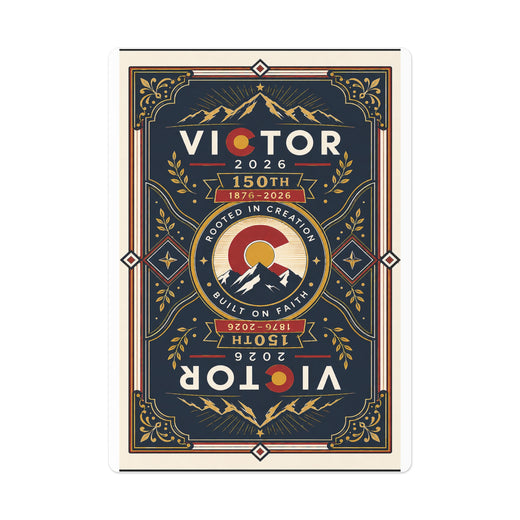 Patriotic Poker Cards | Victor — Colorado 150th | Custom Back Design | Liberty-In-One | Signature Line | Liberty & Victory Co.