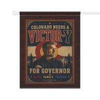 Patriotic Garden Flag | Victor-Y for Governor | Liberty-In-One | Liberty & Victory