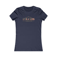 Women's Patriotic T-Shirt | 1776–2026 America 250th Anniversary Faith & Freedom Tee | Veteran-Owned | Liberty & Victory Co.