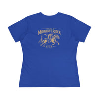 Women's Patriotic T-Shirt | Midnight Rider 1775 Heritage Cotton Edition | Veteran-Owned | Liberty & Victory Co.