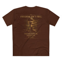 Patriotic Veteran T-Shirt | Freedom Isn't Free | Memorial Tribute Tee | Liberty & Victory Co.