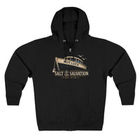 Zip Hoodie — "Not Luck" Salt & Salvation Boat Graphic