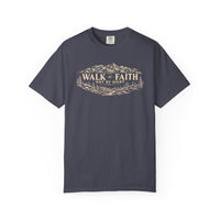 Mountain Faith | Walk By Faith — T-Shirt Mountain Wreath | Veteran-Owned Small Business | Liberty & Victory Co.