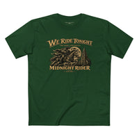 Patriotic Faith | We Ride Tonight — Midnight Rider: The Ride Continues — Premium Front + Back 1775 T-Shirt | Veteran-Owned Small Business | Liberty & Victory Co.