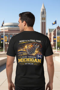 College Basketball T-Shirt | Michigan Wolverines Final Four Tee | Sports Faith Apparel | Liberty & Victory