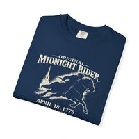 Patriotic Christian T-Shirt | Midnight Rider April 18 1775 America 250th Tee | Liberty-In-One | Liberty & Victory