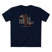 Faith & Sport | Fall Family Football — T-Shirt Faith Runs Through It-Denver Edition | Game Day Faith Tee | Veteran-Owned Small Business | Liberty & Victory Co.