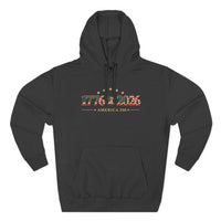 Independence 1776–2026 Hoodie — America 250 Vintage Flag Pullover