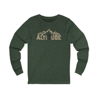 Mountain Faith | Fearless Since 33 AD — Front + Back Long Sleeve Altitude Cross Mountain Graphic | Veteran-Owned Small Business | Liberty & Victory Co.