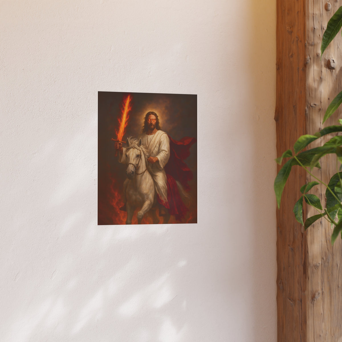 Jesus on White Horse Poster | Religious Wall Art Print