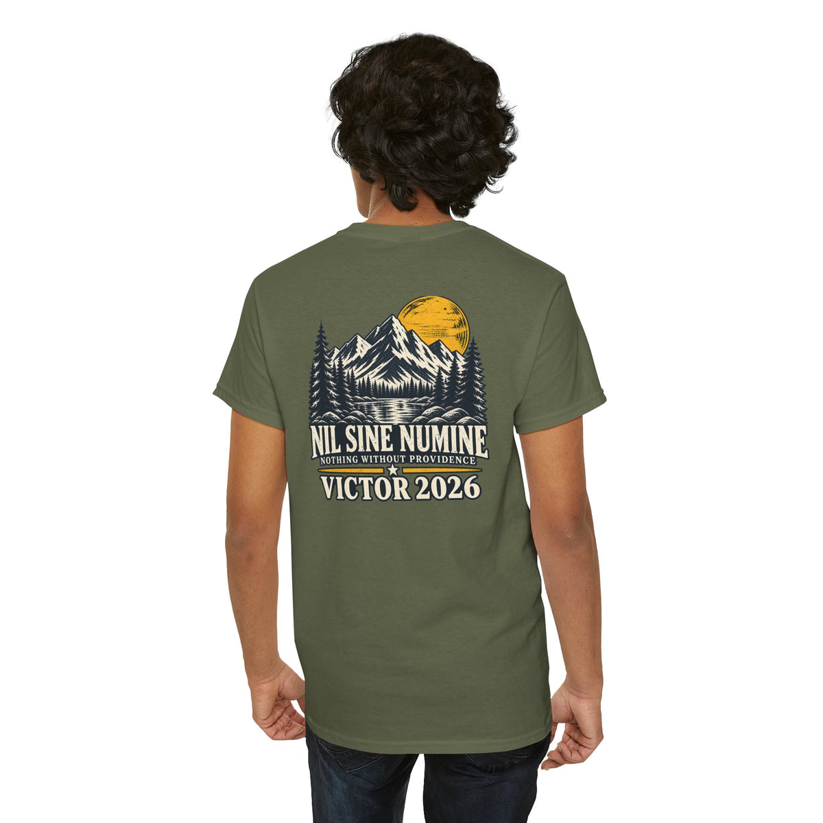 Coloradans for Victor Marx | Nil Sine Numine Victor 2026 Mountain T-Shirt | CFVM | Liberty & Victory Co.