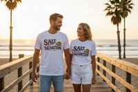 Coastal Faith T-Shirt | Beach Palm Vintage Surf Tee | Salt & Salvation | Liberty & Victory