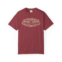 Mountain Faith | Walk By Faith — T-Shirt Mountain Wreath | Veteran-Owned Small Business | Liberty & Victory Co.
