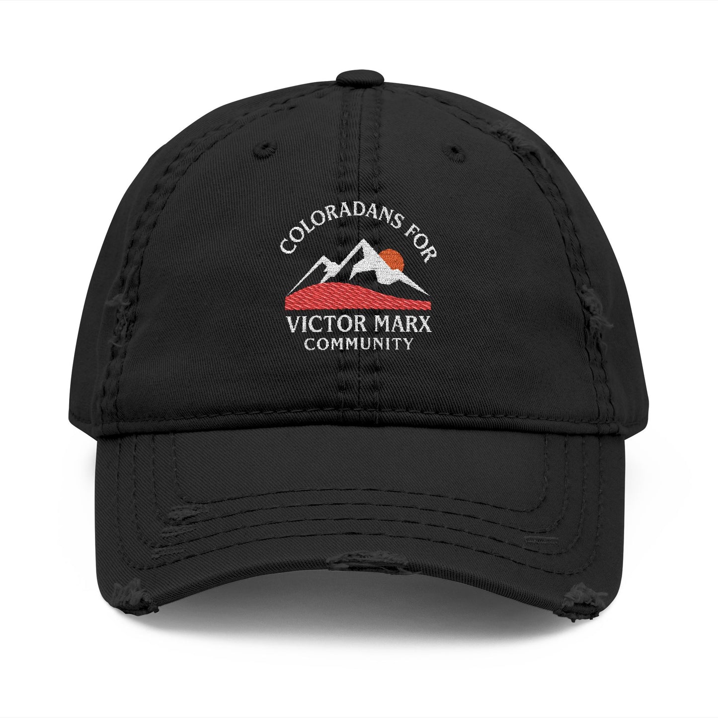 Victor Marx for Colorado | Distressed Embroidered Dad Hat | CFVM | Liberty & Victory Co.
