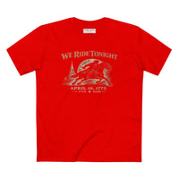 We Ride Tonight Tee — Essential Revere April 18, 1775 Edition w/ Battle Flag