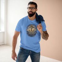Christian Coastal T-Shirt | Come Ashore Rustic Anchor Nautical Faith Tee | Salt & Salvation | Liberty & Victory
