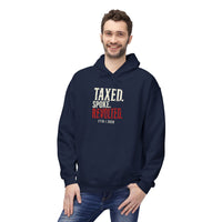Patriotic Hoodie | Taxed. Spoke. Revolted. 1776 Founders Line | Liberty-In-One | Liberty & Victory