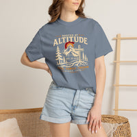 Christian T-Shirt | Rooted in Altitude & Faith | Mountain + Rising Sun | Garment-Dyed | Wonder & Wander | Signature Line | Veteran-Owned | Liberty & Victory Co.