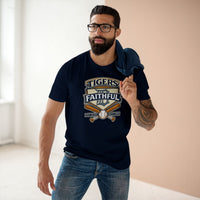 Faith & Sport T-Shirt | Tigers Faithful Vintage Baseball Crest Tee | Victory-In-One | Liberty & Victory