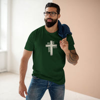 Christian T-Shirt | Rustic Wood Cross In God We Trust Faith Tee | Veteran-Owned | Liberty & Victory Co.