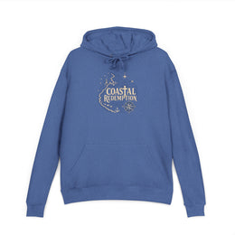 Coastal Faith Hoodie | Coastal Redemption Lighthouse & Compass French Terry Pullover | Salt & Salvation | Veteran-Owned | Liberty & Victory Co.