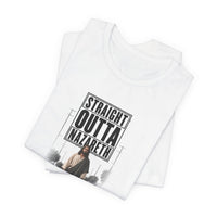 Christian | Straight Outta Nazareth — T-Shirt Jesus Street Graphic Unisex Tee | Veteran-Owned Small Business | Liberty & Victory Co.