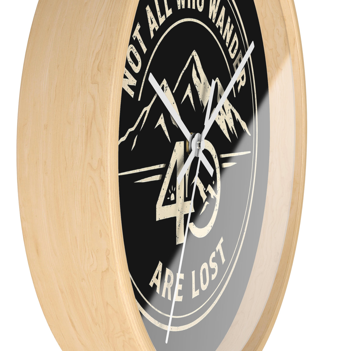 Christian Wall Clock | Not All Who Wander Are Lost | 40 Days 40 Nights Challenge | Liberty & Victory