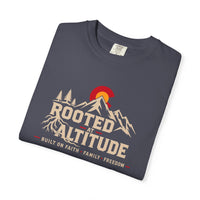 Mountain Faith | Rooted at Altitude — Colorado Edition T-Shirt | Built on Faith. Family. Freedom. | Veteran-Owned | Liberty & Victory Co.