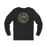 Mountain Faith | Wilderness-Not All Who Wander Are Lost — Long-Sleeve Mountain Graphic | Veteran-Owned Small Business | Liberty & Victory Co.