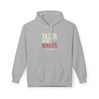 Patriotic Hoodie | Taxed. Spoke. Revolted. 1776 Founders Line | Liberty-In-One | Liberty & Victory