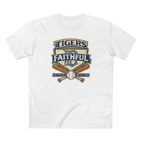 Faith & Sport T-Shirt | Tigers Faithful Vintage Baseball Crest Tee | Victory-In-One | Liberty & Victory