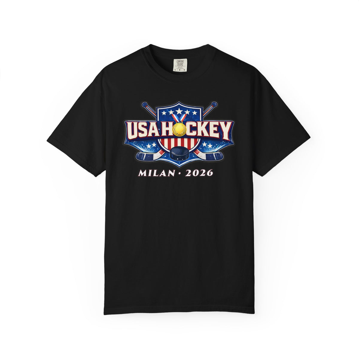 USA Hockey Milan 2026 T-Shirt — Michigan Connection Hockey Fan Tee