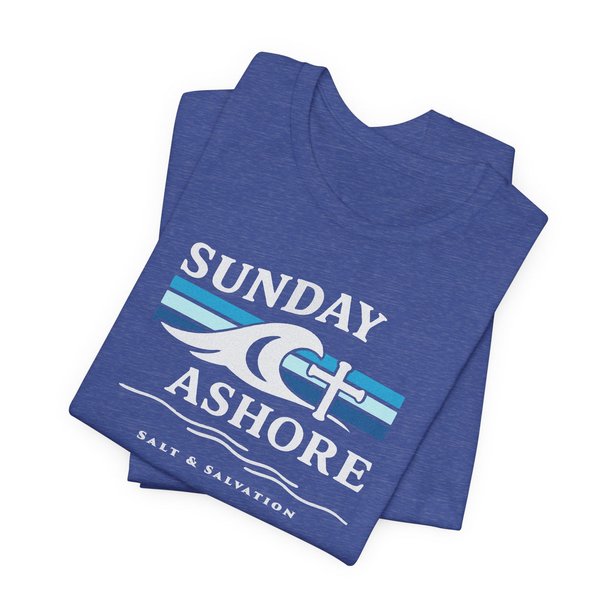 Sunday Ashore Beach Tee | Coastal Surf Faith T-Shirt