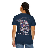 USA Hockey T-Shirt | Michigan Milan 2026 Patriotic Tee | Veteran-Owned | Liberty & Victory