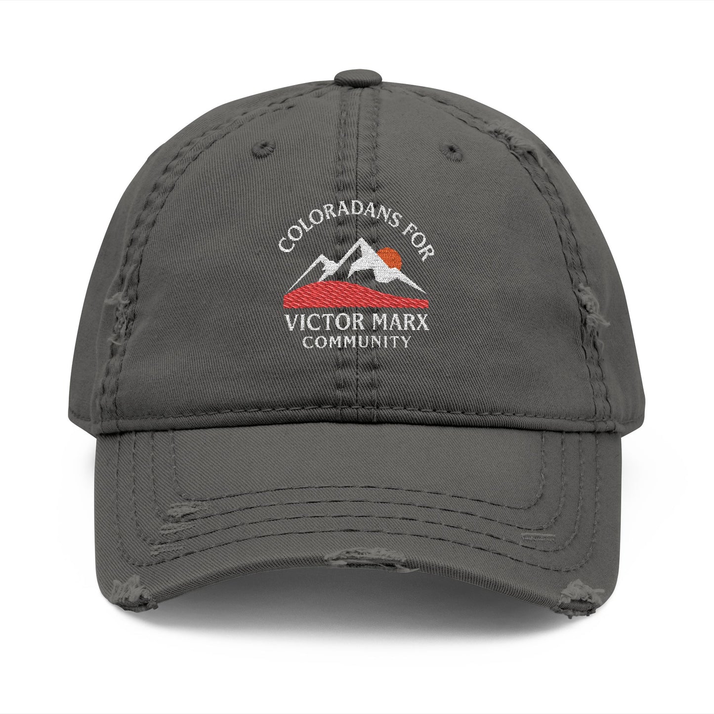 Victor Marx for Colorado | Distressed Embroidered Dad Hat | CFVM | Liberty & Victory Co.