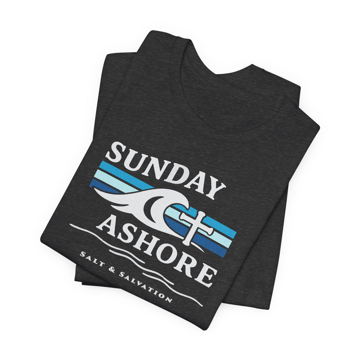 Sunday Ashore Beach Tee | Coastal Surf Faith T-Shirt