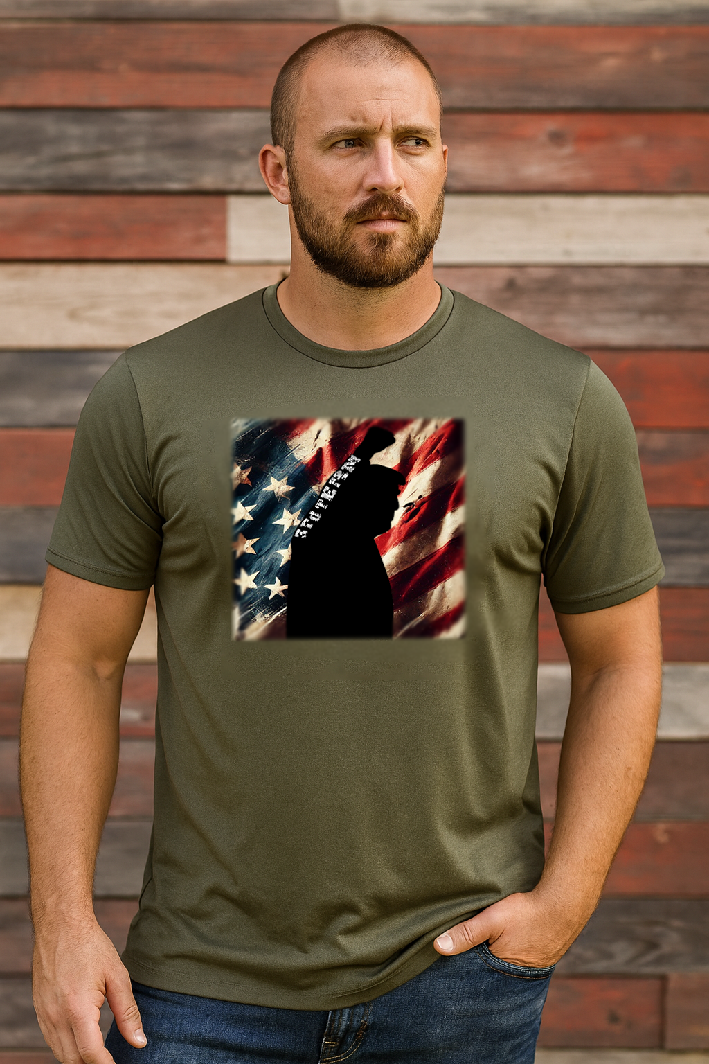 Victory In One™ – Liberty Silhouette Premium Tee