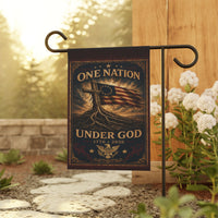Patriotic Garden Flag | One Nation Under... 1776–2026 Founders Line | America 250 | Liberty & Victory