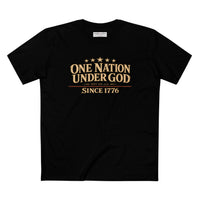 Christian Patriotic T-Shirt | One Nation Under God Eagle & Rider | ONUG × OMR | Everyday Essentials | Veteran-Owned | Liberty & Victory Co.