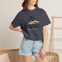Christian T-Shirt | Held Fast Through Every Season | Psalm 112:7 | High Altitude Veteran-Owned | Liberty & Victory Co.