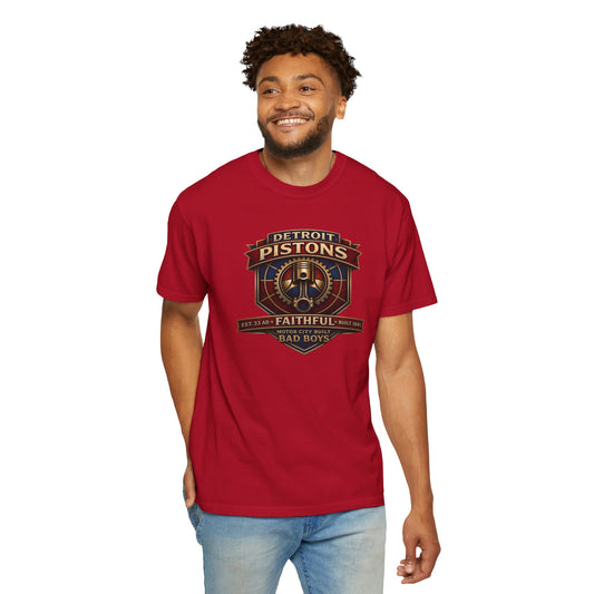 Faith & Sport T-Shirt | Detroit Pistons Faithful Est. 1941 Essentials | Victory-In-One | Liberty & Victory