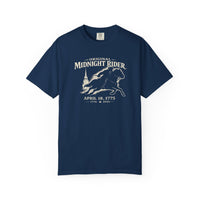 Patriotic Christian T-Shirt | Midnight Rider April 18 1775 America 250th Tee | Liberty-In-One | Liberty & Victory