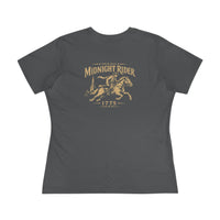 Women's Patriotic T-Shirt | Midnight Rider 1775 Heritage Cotton Edition | Veteran-Owned | Liberty & Victory Co.
