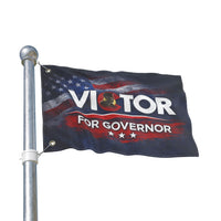 Patriotic Campaign Flag | Victor Marx Colorado Governor Double-Sided Outdoor Flag | Liberty & Victory