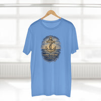 Christian Coastal T-Shirt | Come Ashore Rustic Anchor Nautical Faith Tee | Salt & Salvation | Liberty & Victory
