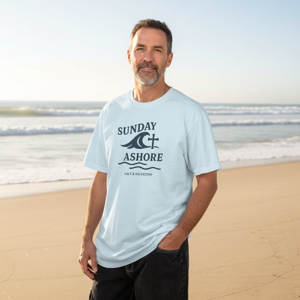 Sunday Ashore T-Shirt — Salt & Salvation Coastal Tee