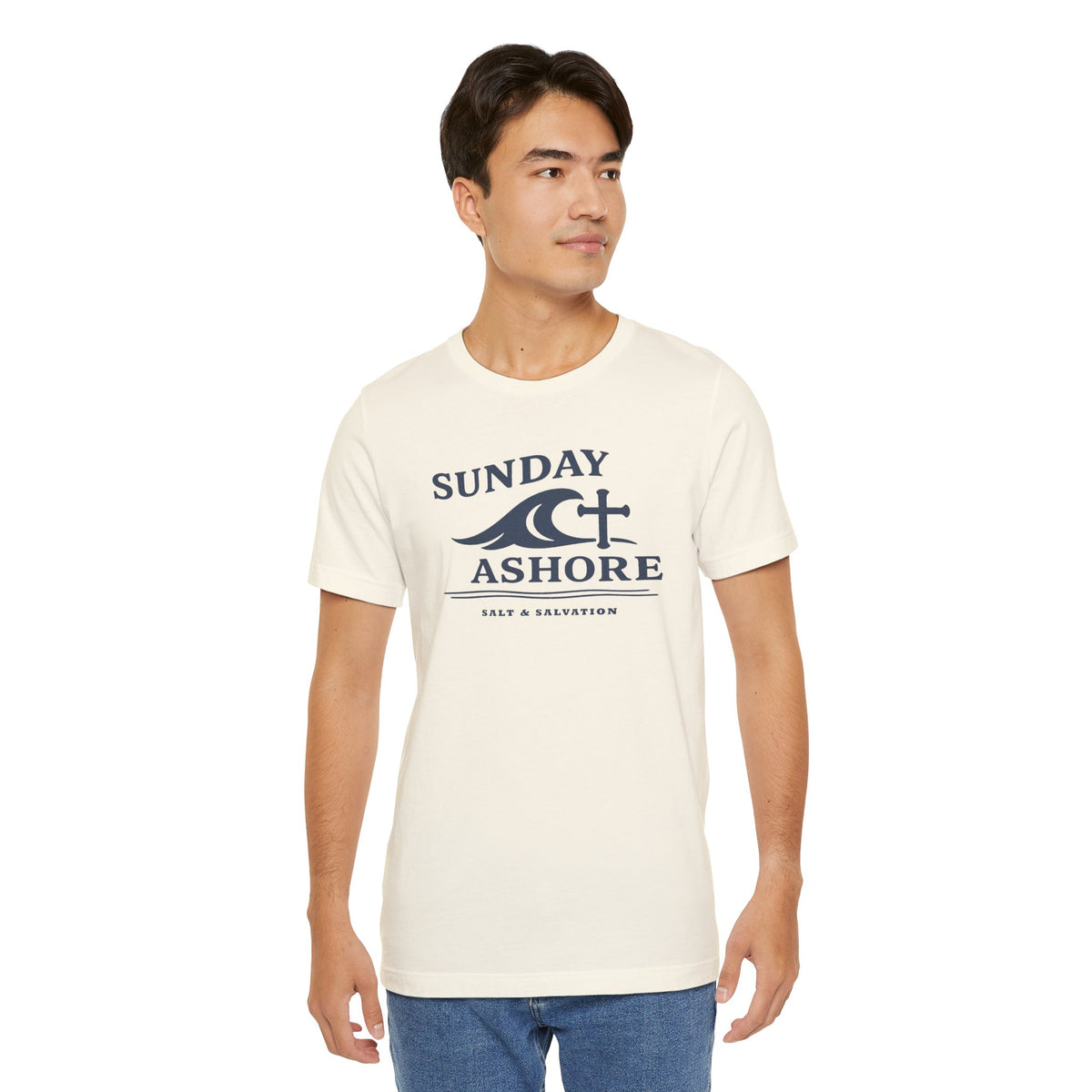 Sunday Ashore Tee | Coastal Surf Faith T-Shirt