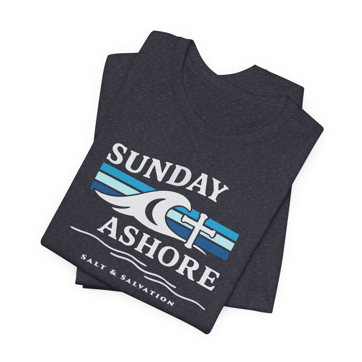 Sunday Ashore Beach Tee | Coastal Surf Faith T-Shirt